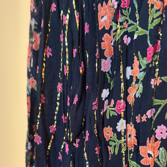 NWT Angie Floral Black Maxi Dress size large - Picture 8 of 9